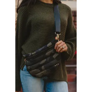 Midtown Camo Puffer Crossbody Bag