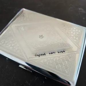 Dopest Mom Ever Vintage Style Hand Stamped Cigarette Case