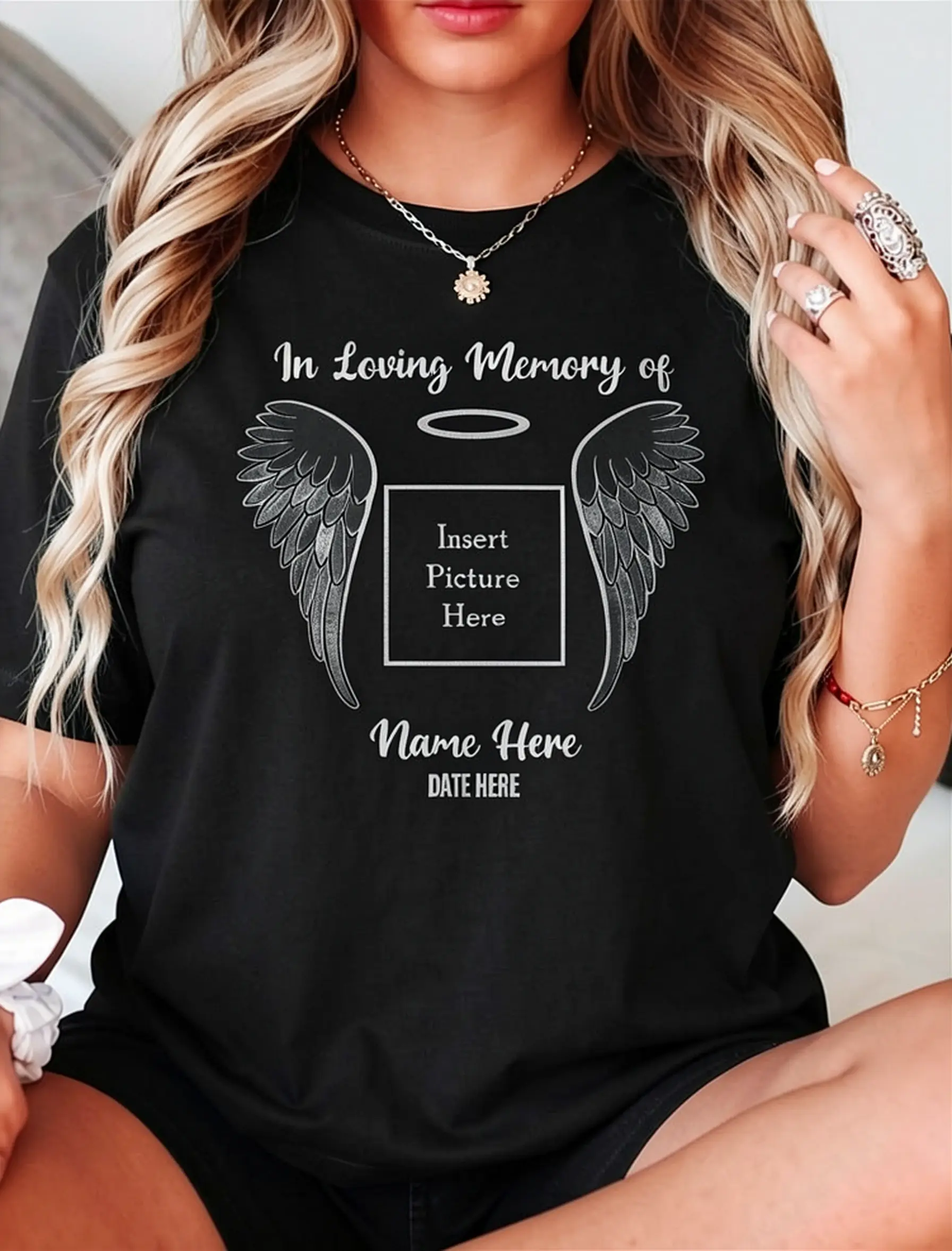 Custom Memorial T Shirt, In Loving Memory T-Shirt, R.I.P. Shirt, Rest in Peace Shirt, Funeral Shirt, Personalized Memorial T-Shirt, RIP Tee