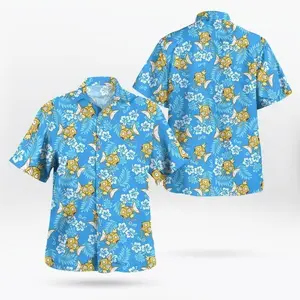 Funny Shiny Magikarp Hawaiian Shirt, Anime Tropical Hibiscus Aloha Shirt, Otaku Geek Button Down Summer Shirt #Baseball #baseballjersey #tiktok # fashion #Animehawaii