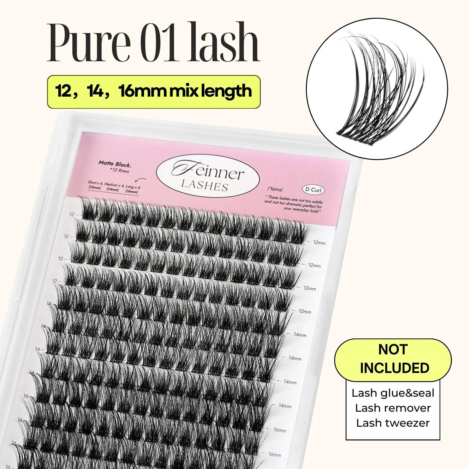 Only lash Pure 01 (12-16mm)