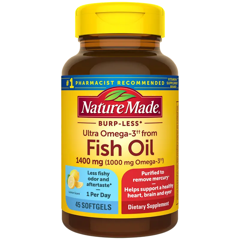 Ultra Omega-3†† from Fish Oil 1400 mg Softgels, Burp-Less♦