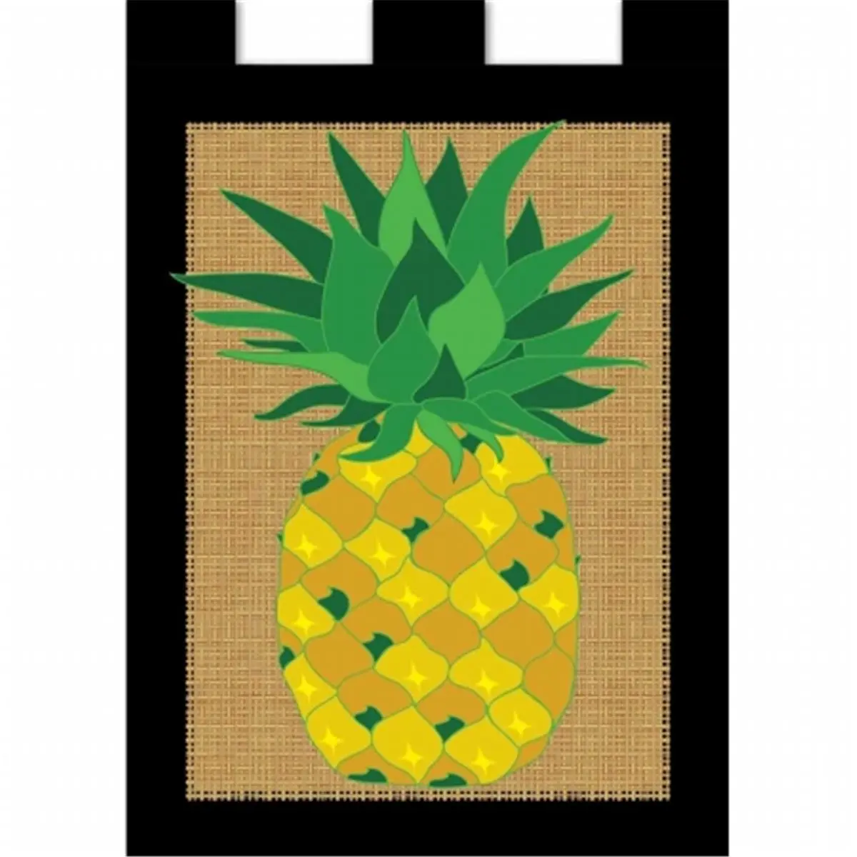 212 MAIN 42x29 in Burlap Pineapple Print Festive Flag - Party Decorations Banners, Home Banner Gift, Home & Festive Supplies Backdrop, Festive Flags