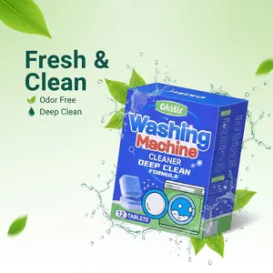 Ultimate Washer Care Set – 12/24 Effervescent Cleaning Tablets, Deep Stain Removal, Mold Inhibition, Odor Elimination, Healthy Laundry Environment