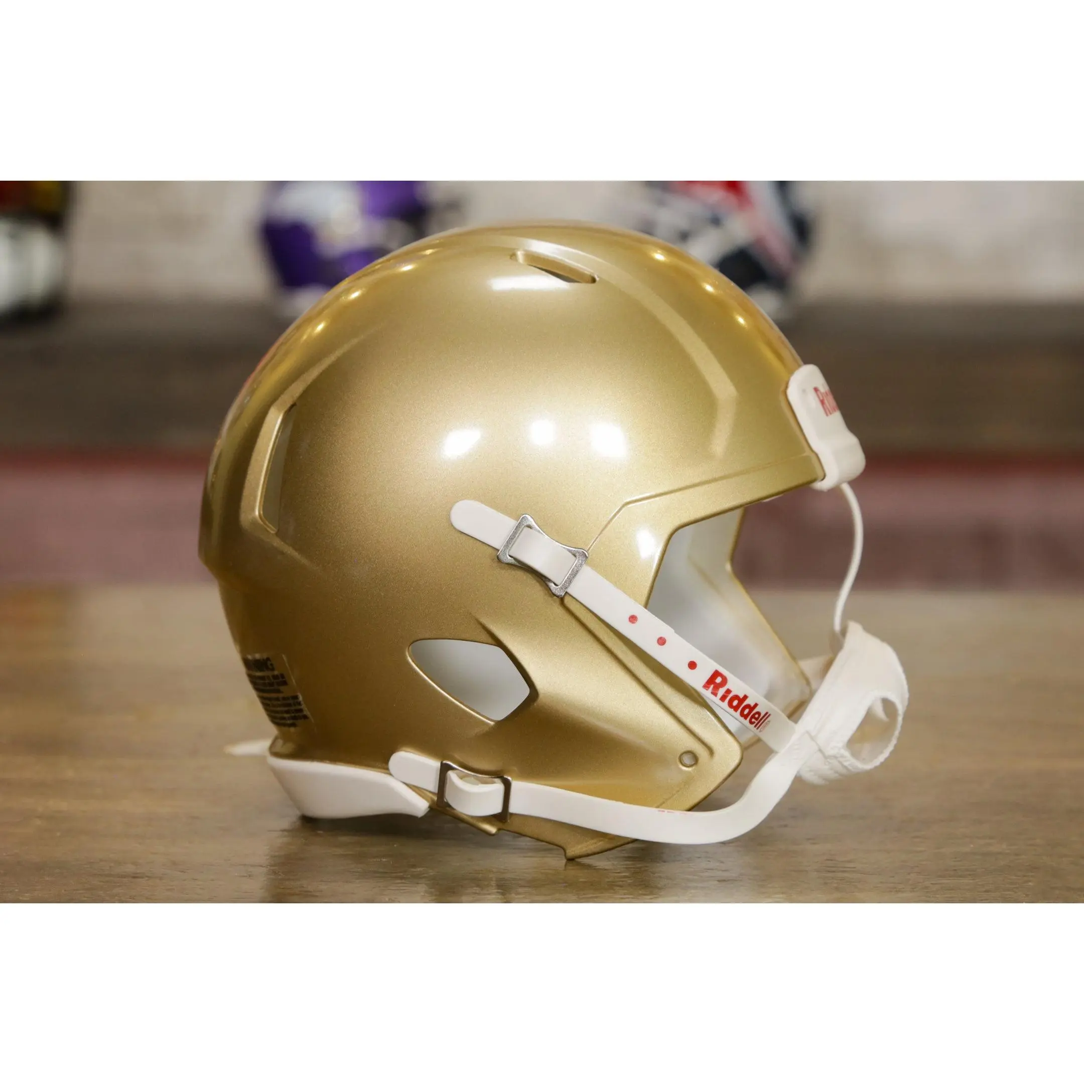 Riddell Speed Blank Mini Helmet Shell - Vegas Gold