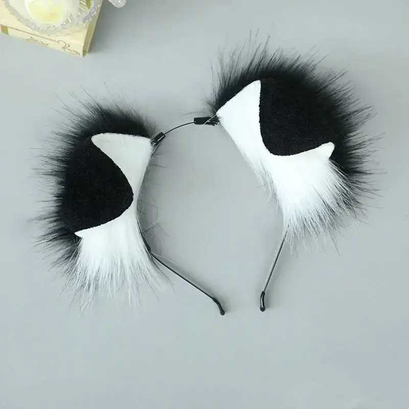 4 Types Handmade Halloween Simulated Faux Dog Ear Headband Comic Con Bendable Plush Dog Tail Cosplay Realistic Animal Ears Props MasksGift Party Supplies White 4 Types Handmade Halloween Simulated Faux Dog Ear Headband Comic Con Bendable Plush Dog Tail Cosplay Realistic Animal Ears Props MasksGift Party Supplies White