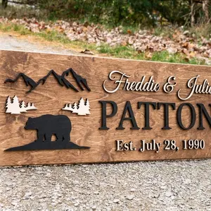 Personalized CNC-Laser Engraved Wood Sign, Home Decor..