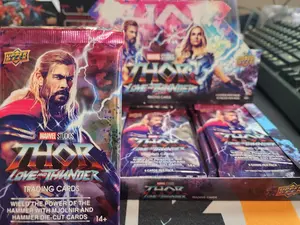 Thor Love and Thunder Upper Deck HOBBY PACK! Chase tip tier autographs including NATALIE PORTMAN! Look for lightning acrylic cards and film cells!