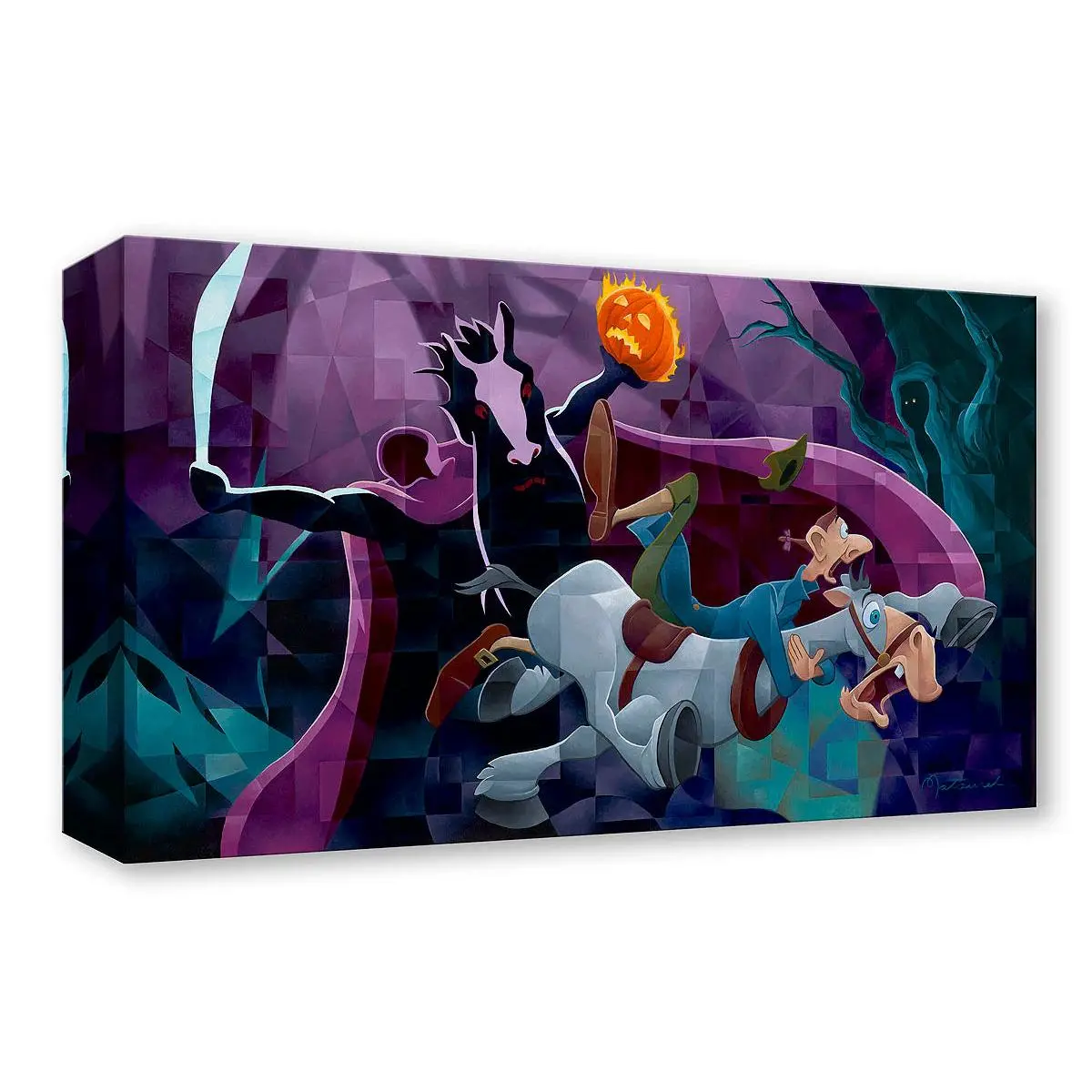 Legend of Sleepy Hollow Walt Disney Fine Art Tom Matousek Limited Edition of 1500 Treasures on Canvas Print TOC "Headless Horseman"