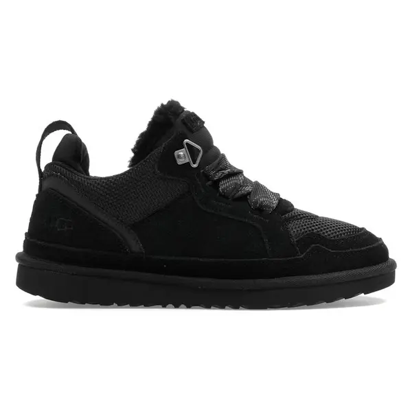 UGG Lowmel Black Kids Classic Comfort Suede Upper Plush Lining Lightweight Flexible Outsole Slip-On Design