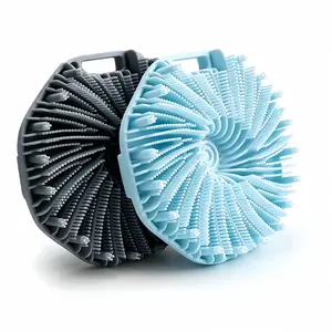 Silicone Body Scrubber Shower Brush – Gentle Exfoliating for Sensitive Skin, All Skin Types, Hygienic Loofah Alternative