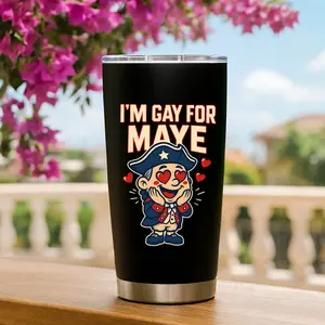 BNB [Football Gift] Funny Drake Maye I'm Gay for Maye Tumbler 20oz/30oz -  Perfect Christmas Gift for Maye Fans, Maye Cup, New England Football Tumbler, Patrjoot Fans Cup, Gift for Dad-Son, Christmas Gift, Travel Mug, Insulated Water Bottle Drinkware