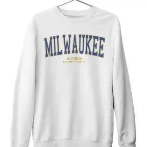 Milwaukee Wisconsin College Sweatshirt, Milwaukee College Apparel, East Coast Sweatshirt, USA Gift