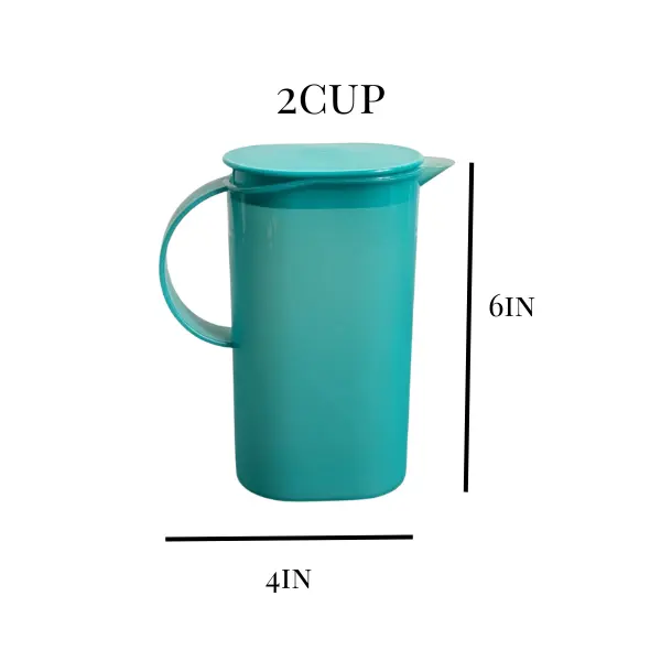 Tupperware Vintage Impressions Mini Pitcher with Rocker Top Lid 500ml 2 Cup Capacity Includes Matching Rocker Lid
