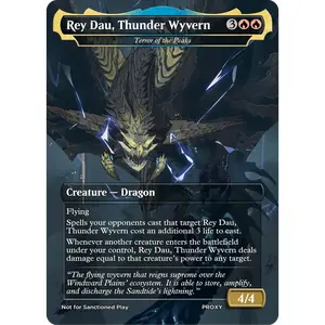 RESTOCK!!! Rey Dau, Thunder Wyvern (Terror of the Peaks) - MTG PROXY Video Games/Monster Hunter Wilds