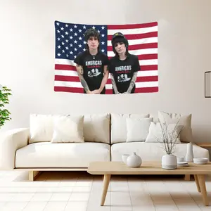 Jake And Johnnie Flag 3x5ft Tapestry with 2 Brass Grommets - Playful Humorous Design, Ideal for Decor and Decorative Use