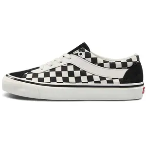 Vans Bold Checkerboard Low-Top Skate Shoes Unisex Black and White