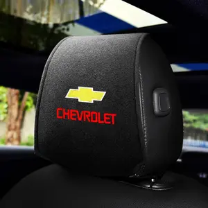 Carbon Fiber Car Headrest Cover, Auto Seat Head Neck Rest Cushion Pillow Pad for Chevrolet Captiva Lacetti Aveo Cruze Malibu Trax