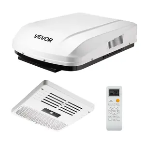 VEVOR RV Air Conditioner, 15000 BTU RV AC Unit, 120V Ducted Rooftop Air Conditioner with Heat Pump & Cooling, Variable Speed Easy Install Quiet AC Unit with ADB Button Control & Remote Control, White