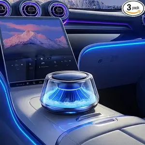 2026 New Car Aroma Diffuser, intelligent automatic mist spray, auto start-stop with vehicle, six-color breathing ambient light, humidifying car fragrance purifier