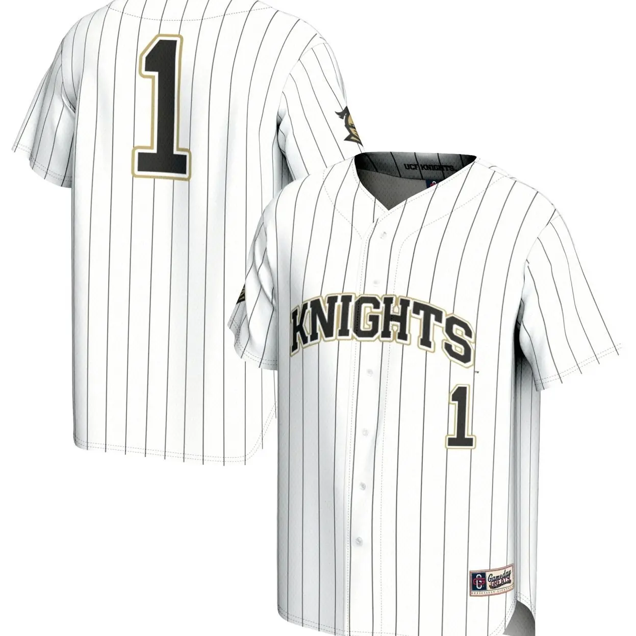 #1 UCF Knights GameDay Greats Lightweight Baseball Jersey - White