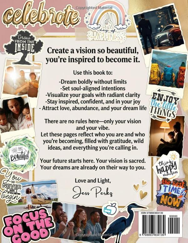 2026 Vision Board Clip Art Book: 650+ High-Impact Images, Quotes, Words & Affirmations to Manifest Your Goals for Women & Men (Dream Board Supplies) (Manifest Your Dream Life)