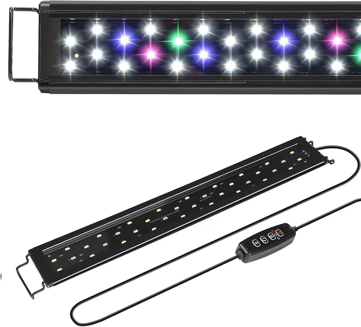 LED Aquarium Light for 12in Freshwater Low-to-Mid Light Plants, Auto On-Off Timer, Full Spectrum, Adjustable Brightness, Daylight & Moonlight Modes