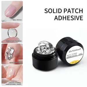 Nail Art UV Gel Polish, Non-Stick Hand Solid Glue, Transparent Jelly False Nails, Adhesive Extension Tips, Nail Art Supplies, UV Light Gel