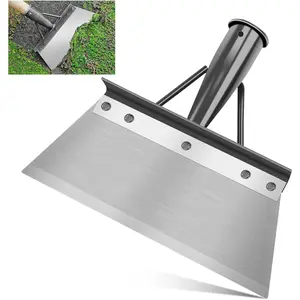 Garden Cleaning Shovel,Snow Shovel, Ice Scraper,Multifunctional Outdoor Garden Cleaning Shovel,Garden Scraper,Manganese Steel Patio & Farm Weed Remover Tool Shovel,NO Handle(9 Inch)