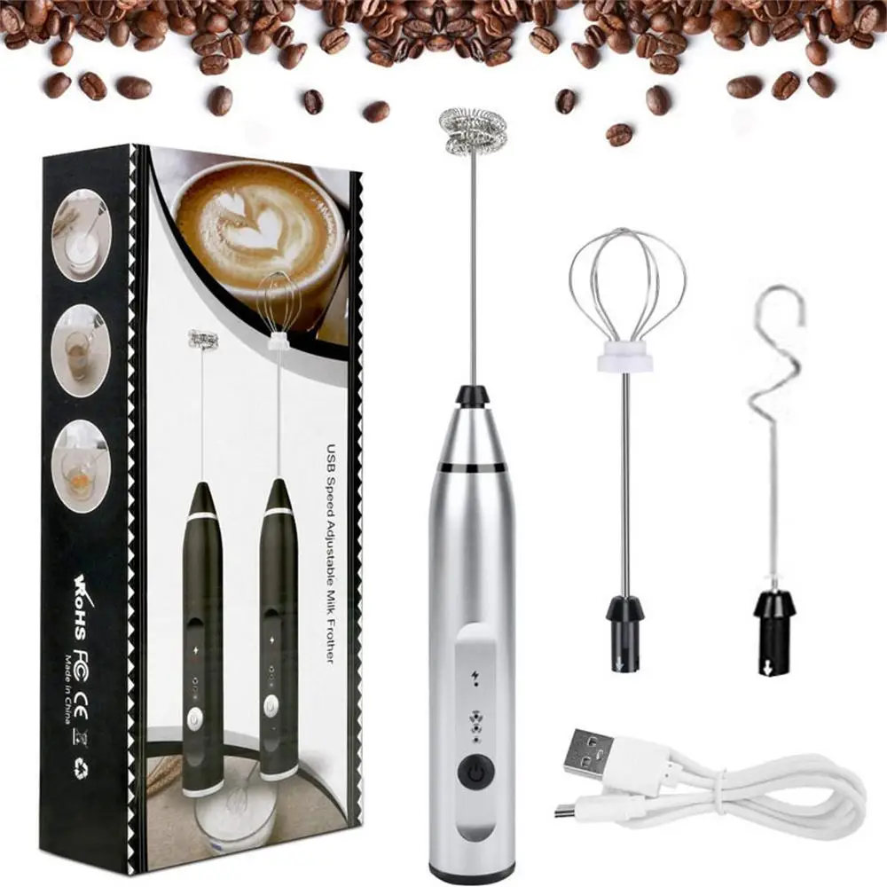 Wireless Electric Milk Frother, Small Kitchen Gadgets, Kitchen Appliances for New Home, Coffee Supplies, USB Charging Handheld Mini Blender For Coffee