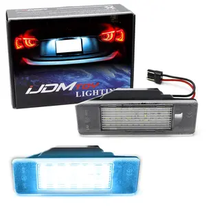 iJDMTOY Aqua Ice Blue 18-SMD 3W Full LED License Plate Light Kit For Infiniti Q50, Nissan Juke Versa X-Trail Rogue Sport