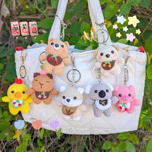 Cute Critters Crochet Keychain – Adorable Handmade Animal Charms for Bags & Keys