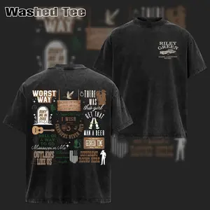Vintage Riley Green Logo Featuring A Compilation Of Songs T-Shirt 2 Sided, Riley Green  Shirt , Rock Band Shirt, Retro Music Tee, Rock Music Lover Shirt, Vintage Band Shirts Casual Comfort Cotton Fabric Fit Top , streetwear graphic tee