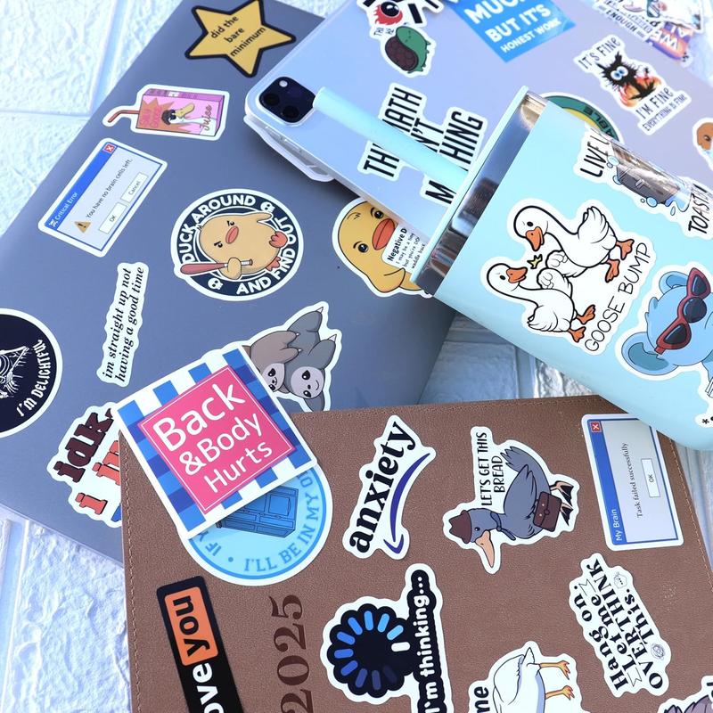 130 Pcs Funny Gift Stickers for Adults (Dirty) Meme Water Bottles Prank Pack Waterproof Cool Sticker for Laptop, Hard Hats, Sarcastic, Vinyl Decals Hilarious Gift