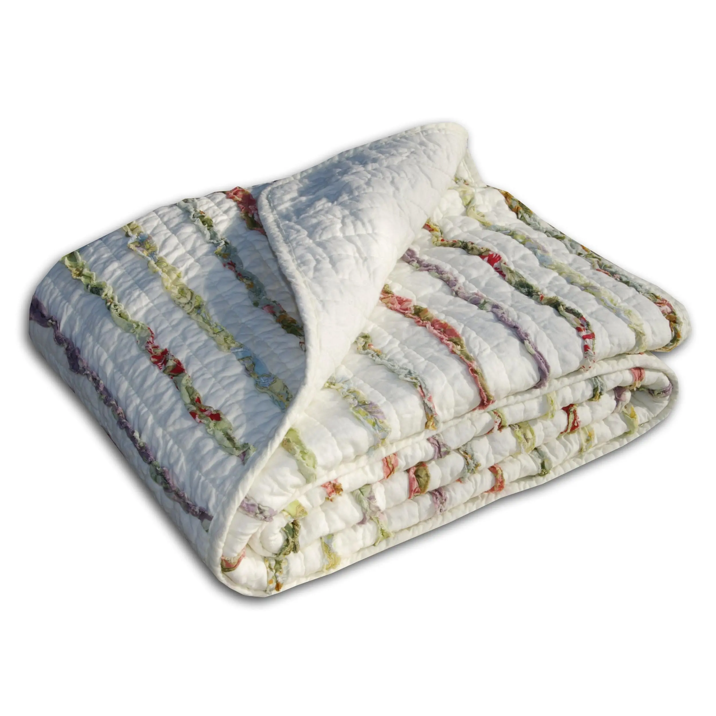 Greenland Home Bella Ruffle Multi Throw, 50x60 Inches
