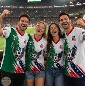 Mexico USA Football Jersey, Half Mexican American Flag Soccer Shirt, Binational Game Day Sports Jersey, USA Mexico Fan Apparel Gift for Men Women