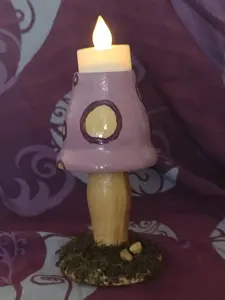 Mushroom Tea Light Holder