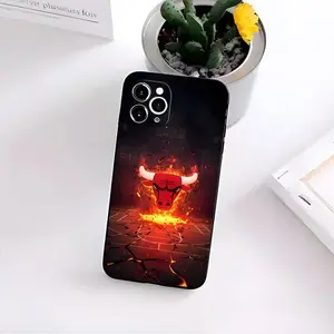 chicago bulls basketball team Protective Phone Case Casing for iPhone 17 Air 16 15 14 13 12mini 11 Pro Max Plus XR XS Black Soft Silicone Cover