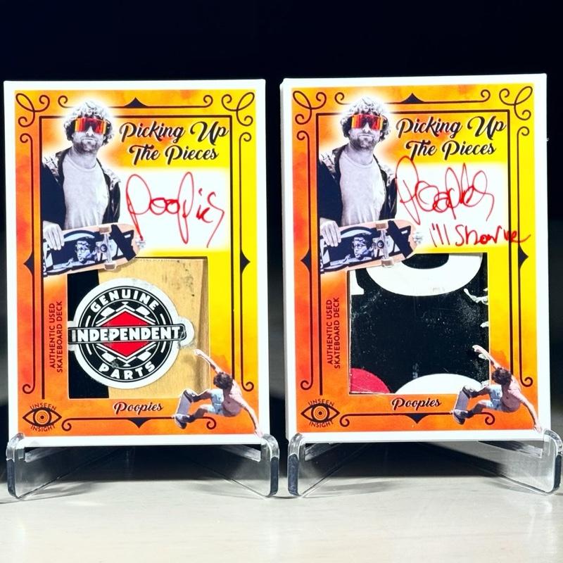 Sean “Poopies” McInerney - AUTOGRAPHED Skateboard Deck Relic Collectible Trading Card