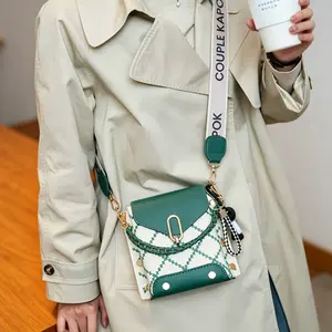 Multi-Style Crossbody Shoulder Bag, Versatile Mini Purse with Adjustable Strap, Chain Handle & Charm(with accessories) ﻿