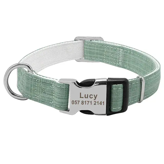 SPS Custom Dog Collar with Personalized ID Tag