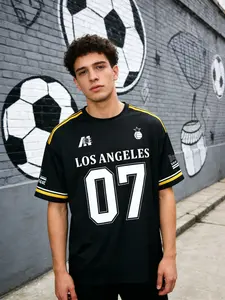 Men's Comfortable Breathable Sports Shirt, Short Sleeve Training Top, Trendy Graphic Sportswear, Loose-Fitting, No Collar