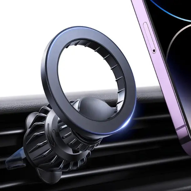 MagSafe Air Vent Phone Holder with 20 Super Magnets - Ultra-Stable Metal Hook, 360° Rotatable Ball Joint, Clip for iPhone 16 15 14 13 Pro Plus Max, Car Interior Accessories, Phone Holder for Car, Ultra-Stable Hook