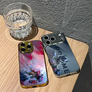 Optimus Cool Prime Phone Case For iPhone 17 16 15 14 13 12 Pro Max Plus Electroplated Metal Bumper Case Slim Tempered Glass Back Advanced Materials Shockproof Anti-Scratch Luxury Case Fashion Durable Stylish