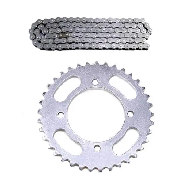 420 108 Links Motorcycle Drive Chain with 37T Sprocket for Powersports ATV UTV Quad Buggy Dune Moped Pit Dirt Bike TaoTao SDG SSR SunL Kazuma Thumpstar Atomik Pitpro DHZ Baja 50cc-150cc