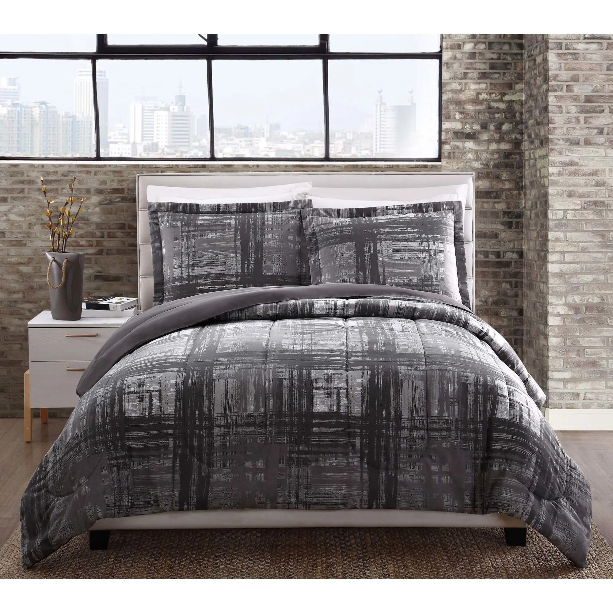 Style 212 Camden Plaid King Comforter Set Style 212 Camden Plaid King Comforter Set