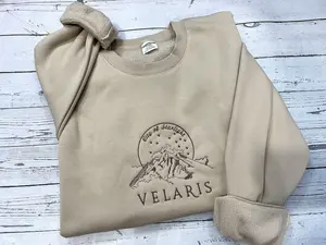 Embroidered Velaris City Of Starlight ACOTAR Sweatshirt, ACOMAF The Night Court Sweatshirt, Court Of Dreams Sweatshirt