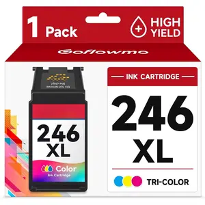 PG-245XL CL-246XL Ink  Replacement for  245XL 246XL 245 246 High Yield for PIXMA MG2525 MG3022 MX490 TS202 TS3322 TR4520 TS302 TR4527 Printer Ink (1 Tri-Color)