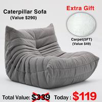 Sofa Togo Gray (Include 5FT Carpet)
