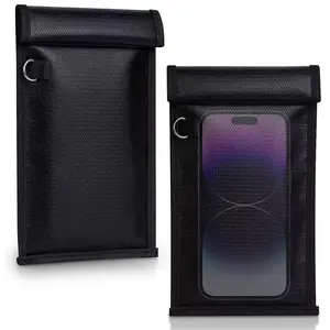 Faraday Privacy Bag, Emp and RFID Blocking, Anti-Tacking, Fireproof Key Protection for Phones, Radios, Car Keys, Essential Security Accessory